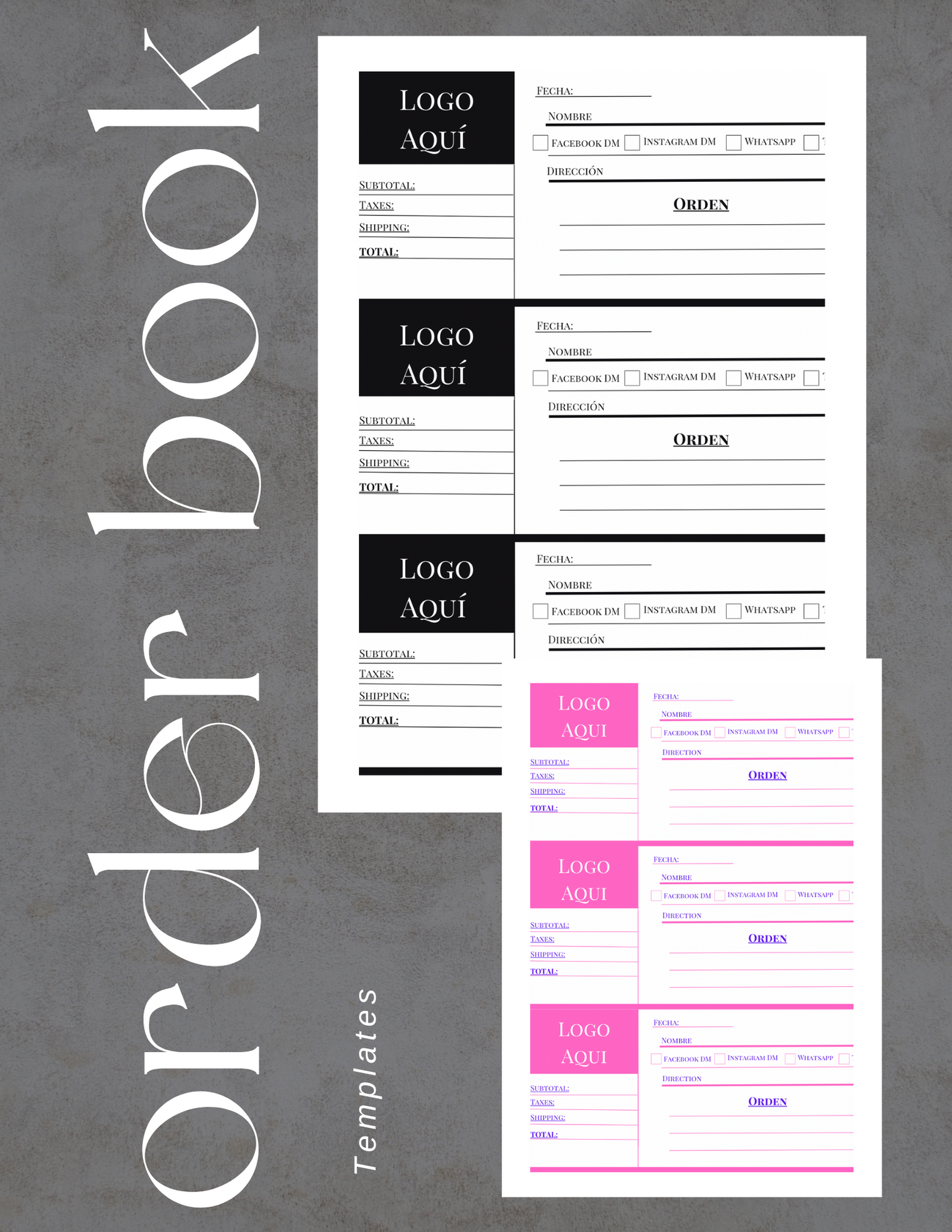 Pink/ Black order book